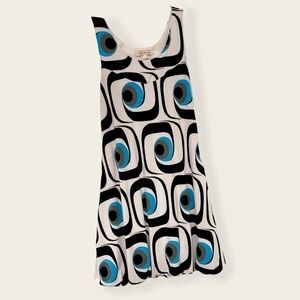 Sushiflower Sleeveless Bubble Dress, Abstract Mini​​​​​​​​​​
